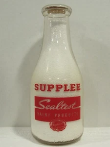 TRPQ Milchflasche Supplee Dairy Philadelphia PA PHILADELPHIA CO Sealtest System - Bild 1 von 4