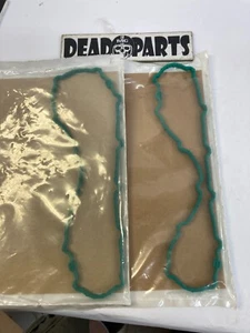 Harley NOS 75254-04 fuel gas tank top plate rubber seal gasket pair - Bild 1 von 2