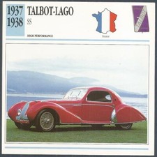 EDITO-SERVICE S A 1991 CLASSIC CARS-1937-1938-TALBOT-LAGO 55