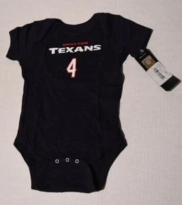 Botón a presión de una pieza para niños pequeños de la NFL Houston Texans talla 3-24 meses - Imagen 1 de 7