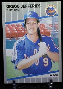 1989 Fleer Gregg Jefferies Baseballkarte #38 New York Mets - Bild 1 von 2