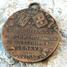  médaille suisse la jeunesse commémoration de la réunion de Genève a la suisse 3