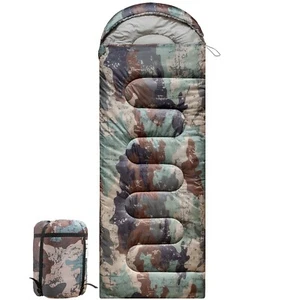 0 degree Cold Weather 4 Seasons Sleeping Bag for Adult Youth Big n Tall - Camo - Picture 1 of 6