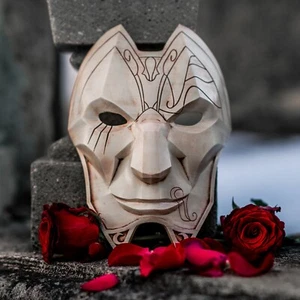 Jhin the Virtuoso Mask, Full-Size Replica, League of Legends Collectible Cosplay - Picture 1 of 9