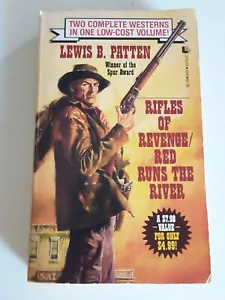 Rifles of Revenge & Red Runs the River By Lewis B Patten Vintage Western Paperb - Picture 1 of 8
