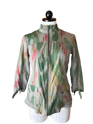 Chaqueta Chico's Zenergy Mujer Cremallera Completa Verde Acuarela Clara Talla 00 (XS) Tejida Foto 1 de 4