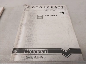 1990 FORD MOTORCRAFT Catalogue - Batteries - Picture 1 of 1