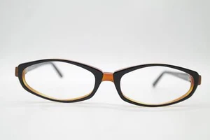 Vintage Johann von Goisern 438 Schwarz Braun Oval Brille Brillengestell NOS - Picture 1 of 6