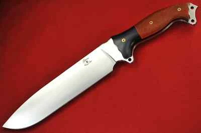 Hoja INFI satinada Busse Custom NMFSH .315", mango de madera Bubinga negro G10 G-rexed Foto 1 de 4