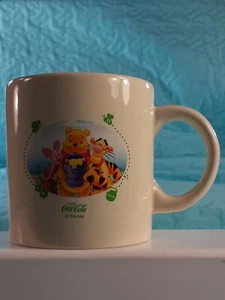 WINNIE THE POOH Vintage Porcelain Mug Coke & Disney Promo Sold outside USA Rare! - Picture 1 of 12
