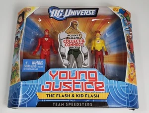 JUEGO DE FIGURAS DE ACCIÓN FLASH & KID FLASH DC JOVEN AMAZO BAF JUSTICE MISP 2011 DIFÍCIL DE ENCONTRAR - Imagen 1 de 4