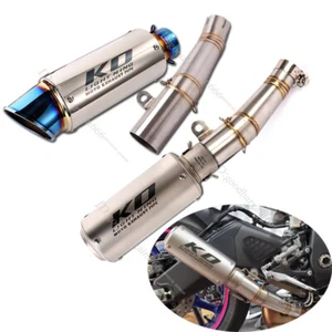 For Yamaha YZF R6 2006-2024 Slip-on Exhaust Set 61mm Muffler Pipe with DB Killer - Picture 1 of 12