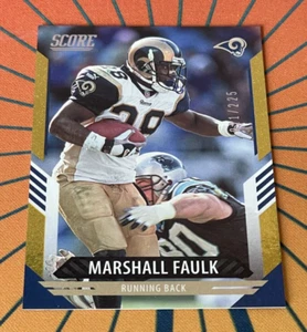 2021 Score - Dots Gold - #279 - Marshall Faulk - #/225 - Picture 1 of 2
