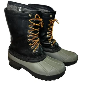 WHITE'S Mens 9 Boots Winter Snow Pacs Leather 14" Insulated Guide Logger Work - Picture 1 of 8