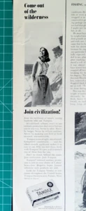 Pubblicità Vintage 1964 Unisciti alla Civiltà Con Tampax Vieni fuori dal deserto - Foto 1 di 4
