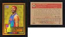 2005-06 Topps 1952 Style Chrome Gold Refractor /25 Rasheed Wallace #109