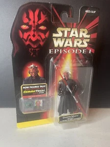 1998 Star Wars Episode 1 Darth Maul Jedi Duel Action Figure Hasbro CommTech - Picture 1 of 3