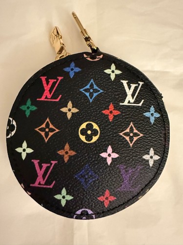 LOUIS VUITTON（LV） Louis Vuitton Murakami borsa portamonete rotonda ciondolo nero multicolore borsa marellini