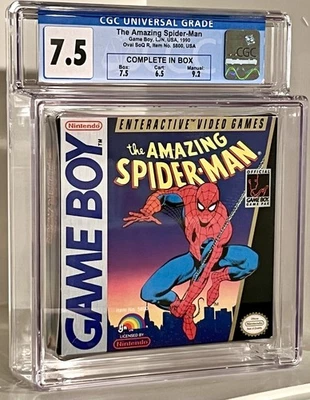The Amazing Spider-Man Nintendo Gameboy classificação CGC 7.5 Game Boy CIB SpiderMan - Imagem 1 de 4