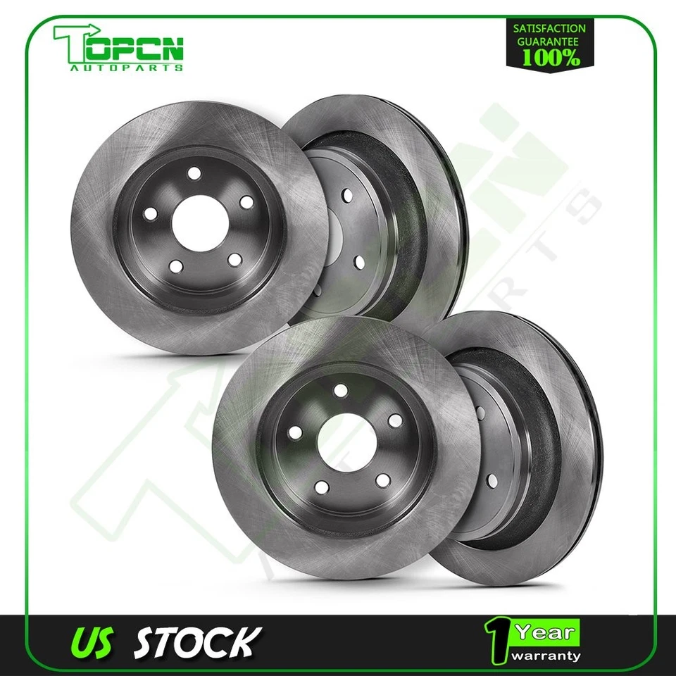 For 2013 2014 2015 2016 Ram 1500 3.6L Front And Rear Brake Disc Rotors - Изображение 1 из 4