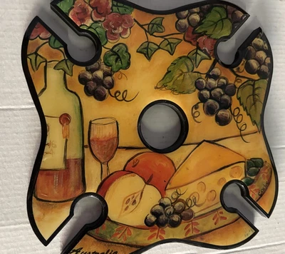 Portabotellas y vasos de vino hechos a mano en 1 Aussie Homecraft Foto 1 de 4