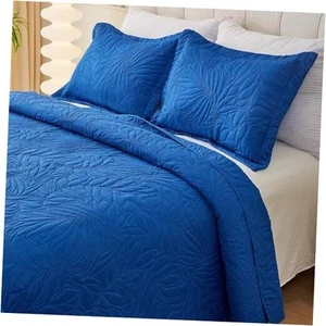 Lightweight Quilt Set Summer Comforter,Thin Soft Bedspread 3 Pieces King - Picture 1 of 8