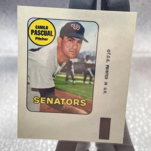 1969 Topps Decals #33, Camilo Pascual, Washington Senators Gradable B4 - Picture 1 of 2