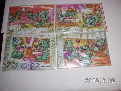 Ü-Ei Deutschland, Puzzle Komplettsatz, Dapsy Dinos, 4 Stück, plus je ein Bpz.,! - Bild 1 von 4