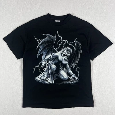 Vintage 90’s American Thunder Gargoyle Lightning Men’s Large Shirt Grunge Y2K - Image 1 of 4