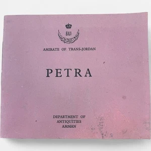 Petra Booklet Dept of Antiquities Amman Trans-Jordan c1940s Guide - Foto 1 di 8