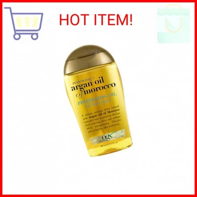 OGX обновление + аргановое масло Марокко, аргановое масло холодного отжима для проникновения волос - Изображение 1 из 2