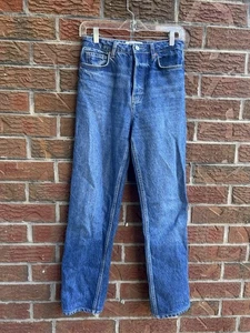 Reformation Cynthia High Rise Straight Long Jeans Farm to Butt Cesme Sz 26 - Picture 1 of 5