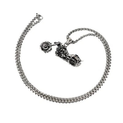  Collanina Acciaio Inox Collane Inossidabile Collana Girocollo Uomo - Immagine 1 di 4