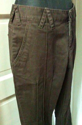 Vintage 90's OLD NAVY Brown Seamed Front Jeans 6 - Image 1 of 4