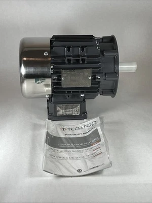 Techtop CB3-AL-TF-56C-4-B-D-1 Motor 1 HP 1750 RPM 3-PH 208-230/460 Volt Cobra - Image 1 of 4