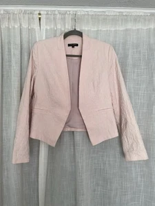 Mario Serrani Cotton Pink Crop Blazer Size 8 - Picture 1 of 7