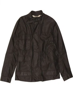 FCUK Mens Utility Jacket UK 38 Medium Black Cotton CS02 - Picture 1 of 3