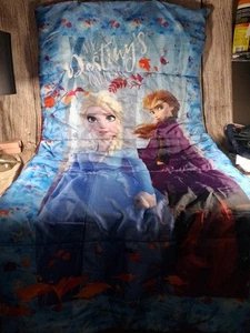 Frozen Sleeping Bag Outdoor Indoor Elsa Anna With Carry Bag - Picture 1 of 3