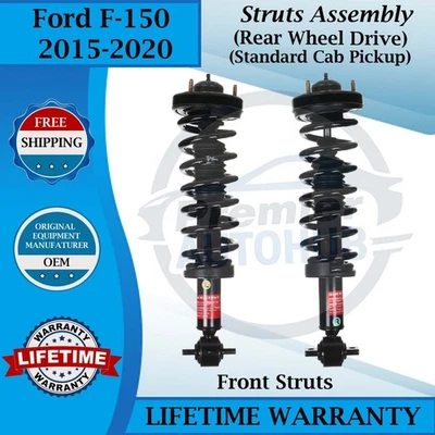 Puntales delanteros originales Monroe OEM para Ford F150 2015-2020 2x2 garantía de por vida Foto 1 de 4