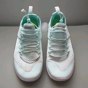 NIKE FREE RN RUN WOMEN'S MINT GREEN NO LACE BUNGEE FASTEN SLIDE ON TRAINERS UK 3 - Picture 1 of 13