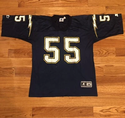 Camiseta deportiva vintage Starter NFL San Diego Chargers Junior Seau #55 azul adulto talla 46 Foto 1 de 4