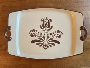 Pfaltzgraff Village Rectangular Tray with Handles 13 1/2 x 9 1/2 - Picture 1 of 3