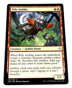 Magic the Gathering Wily Goblin Ixalan 174/279 carta regolare non comune - Foto 1 di 9