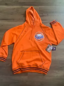 NWT Men's Large Houston Astros Stitches Hoodie Orange Sweatshirt MLB Retro Logo - Picture 1 of 4