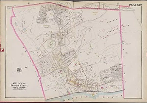 1911 WESTCHESTER NY DOBBS FERRY ARDSDALE HUDSON RIVER TO WESTERN AV ATLAS MAP - Picture 1 of 3