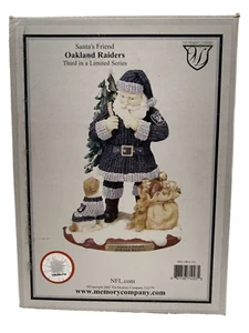 NFL Oakland Raiders Santa's Friend Figure 3rd In Series The Memory Company 2002 - Picture 1 of 8