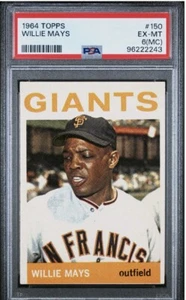 Willie Mays Topps 1964 #150 PSA 6 como nuevo - grado fresco patio - Imagen 1 de 2