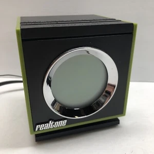 Tested Vintage Realtone Dual Alarm Clock AM/FM Cube Radio RT205 Retro Green - Picture 1 of 7