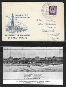 QE II - 43. PHILATELISTISCHER KONGRESS GROSSBRITANNIENS BRIEF MIT POSTKARTENEINLAGE - Bild 1 von 1