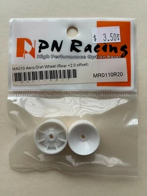 PN Racing Mini-Z Racer  MR0110R20 Mini-z Aero Dish Wheels (Rear +2.0 Offset) - Image 1 of 2